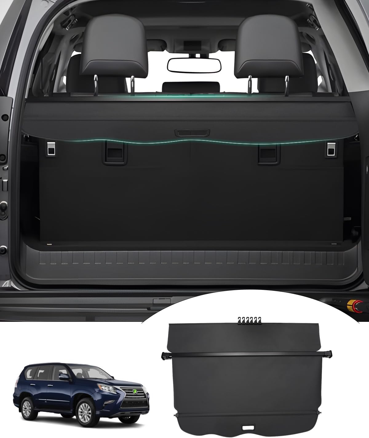 Powerty Cargo Cover for Lexus GX460 2010-2023 - Perfect Fit