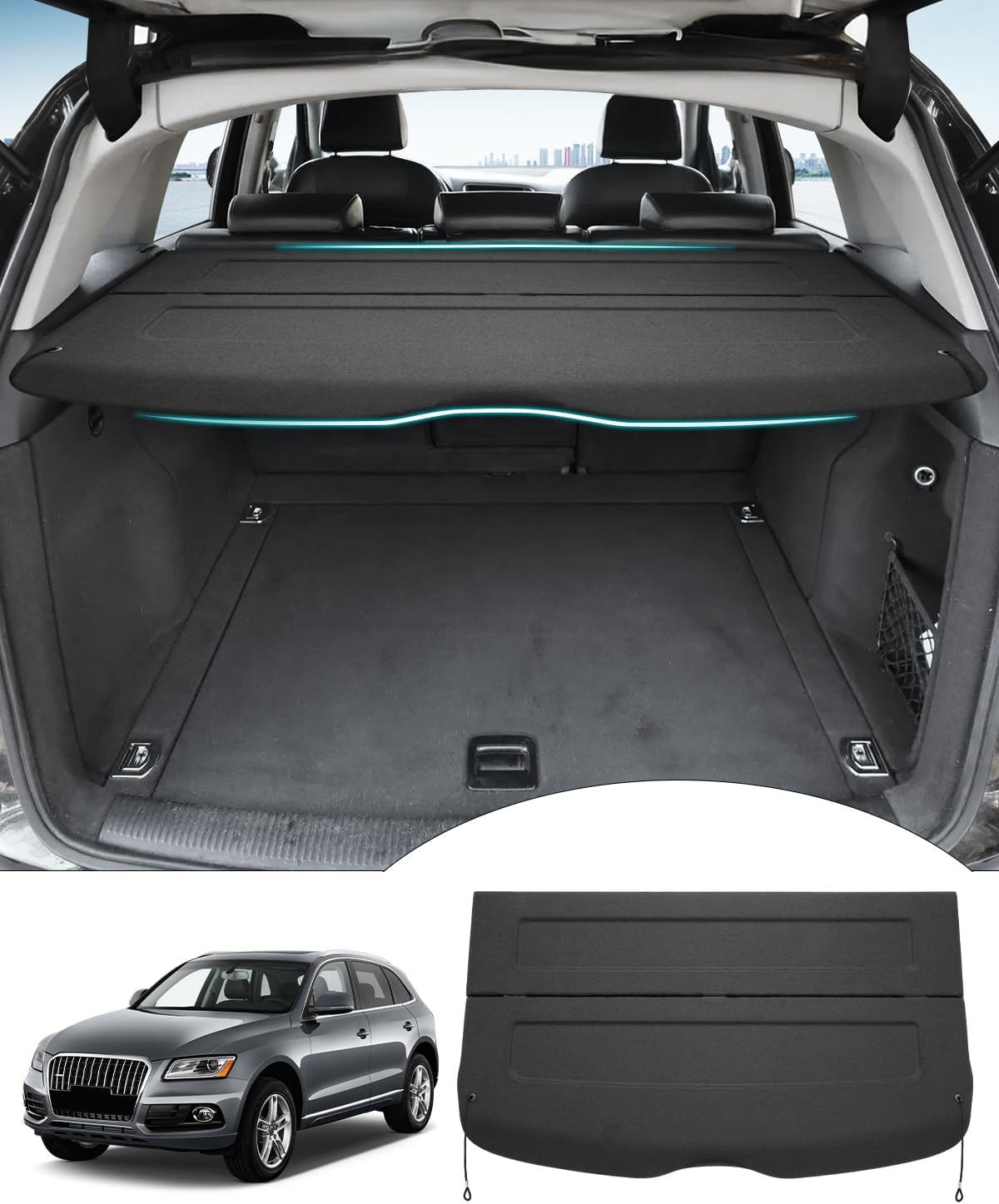 Powerty Cargo Cover for Audi Q5 2009-2017 - Perfect Fit