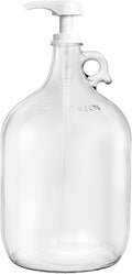 Gallon Glass Pump Dispenser Bottle - Large 128 oz Laundry Jug
