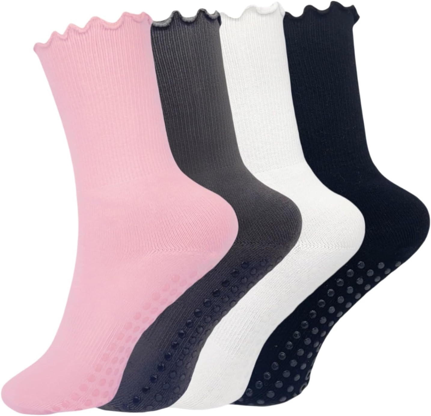 Non-Slip Pilates Socks for Women - Cute Grip Design