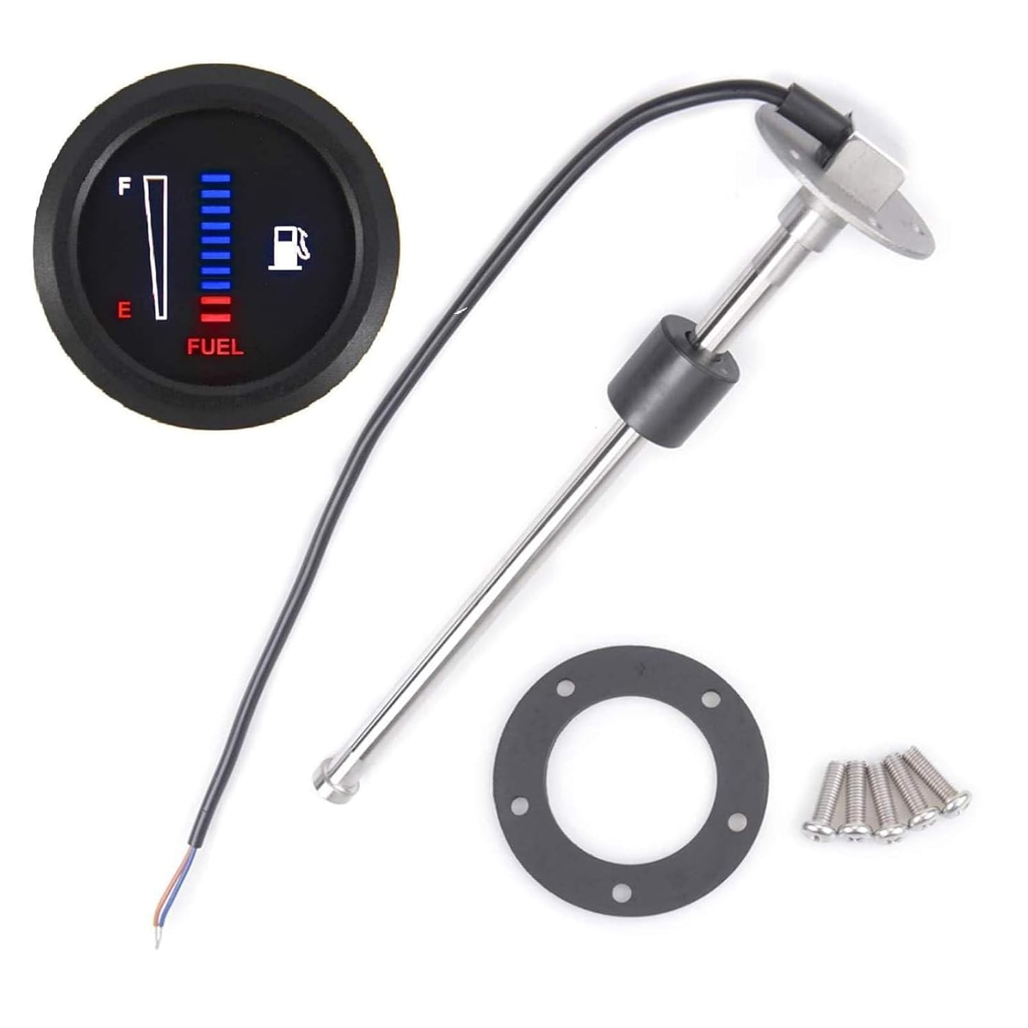 Fuel Sending Unit and Gauge Kit for Boat and Vehicle Use
