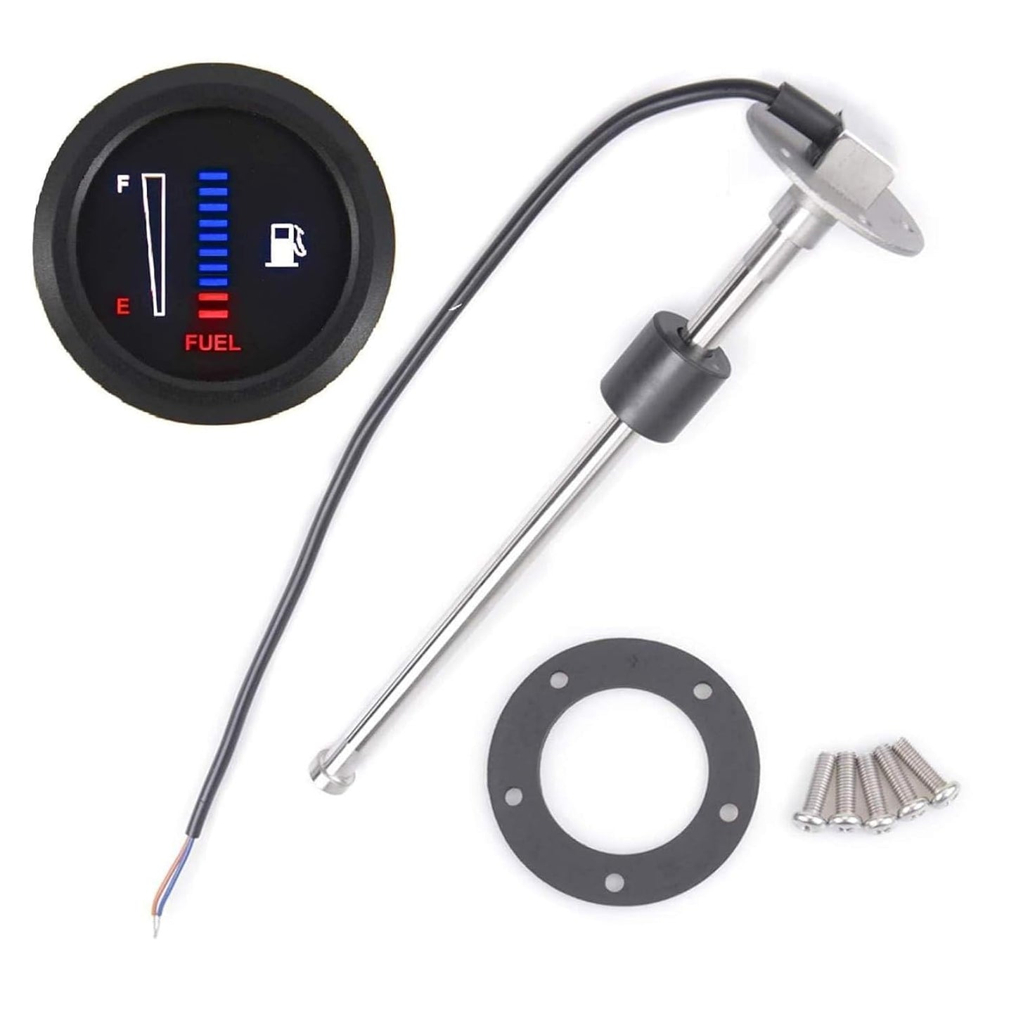 Fuel Sending Unit and Gauge Kit for Boat and Vehicle Use