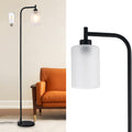 DLLT Tall Floor Lamp for Living Spaces: Contemporary Black Design