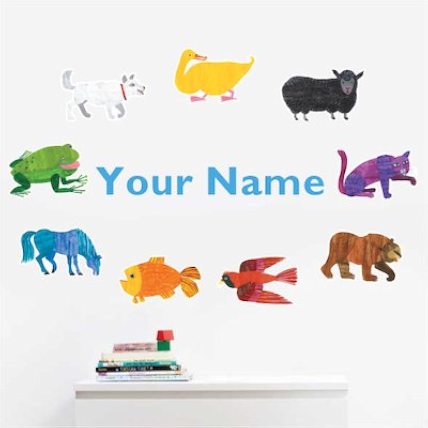 Oliver's Labels Premium Personalized Wall Decal for Kids Room