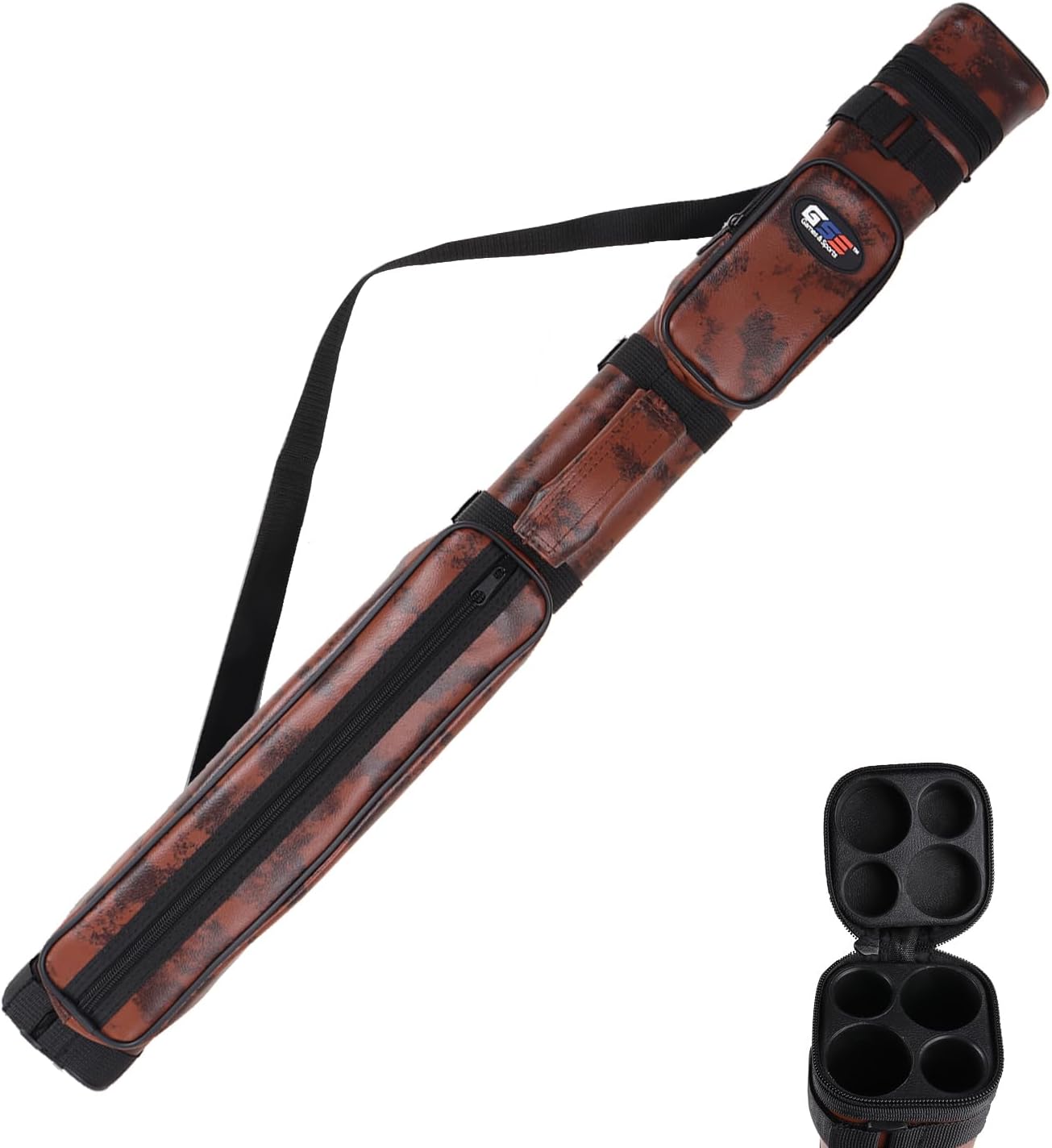 Deluxe Hard Billiard Pool Cue Stick Carrying Case for Players