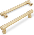 Brushed Gold Cabinet Pulls Set of 10 for Kitchen and Bathroom Upgrade