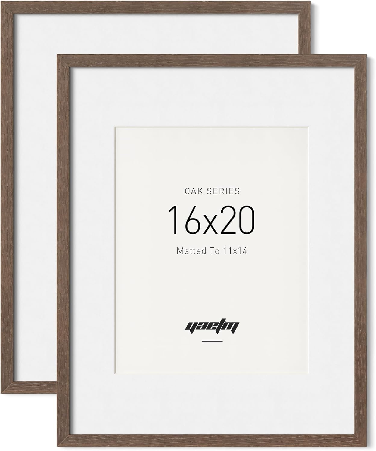 16x20 Picture Frame Set in Solid Walnut Wood for Art Prints