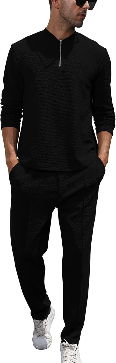 Fashion Men's Tracksuits 2 Piece Casual Athletic Jogging Set