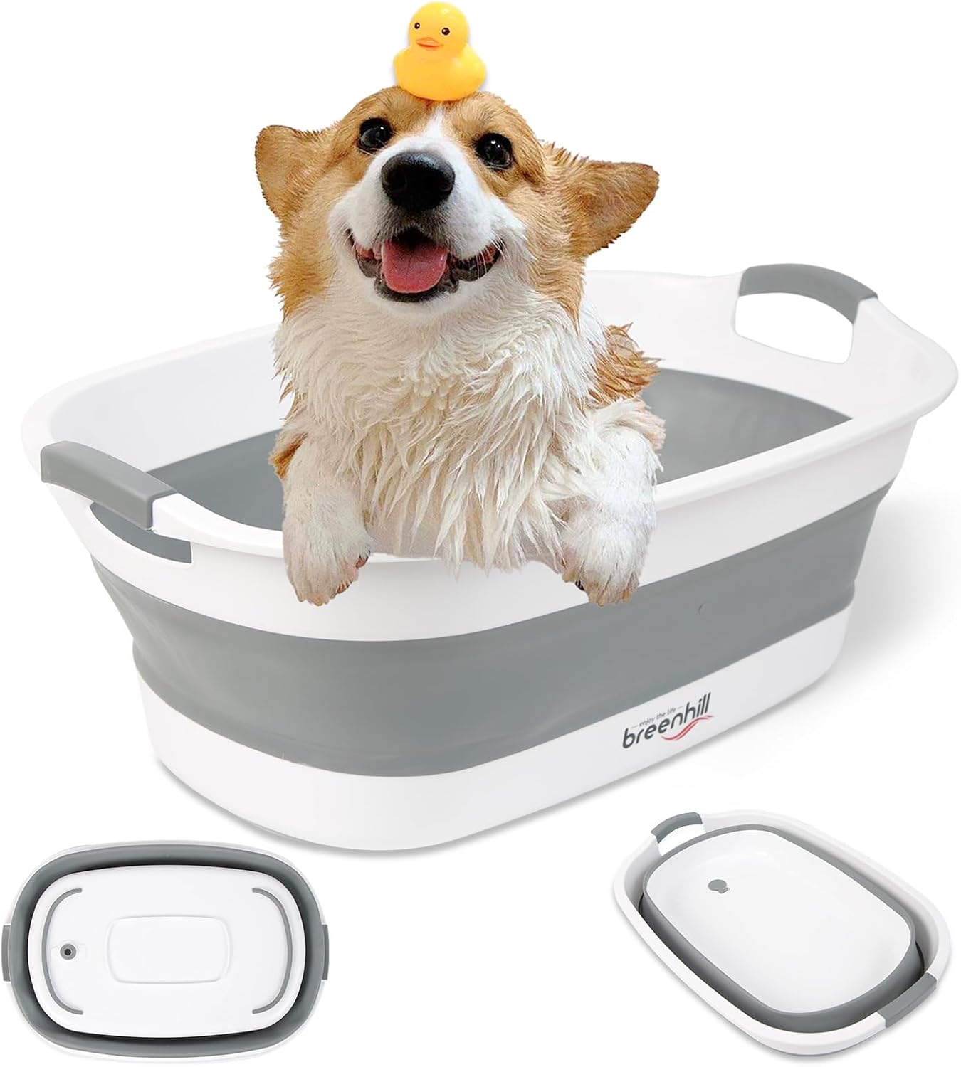 Collapsible Dog Bath Tub for Small Pets - Portable & Space Saving