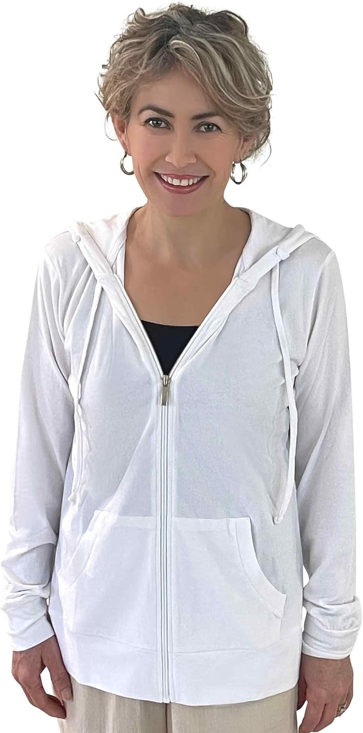 COUVER Women's Lightweight Zip Hoodie - Active Comfort