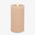 Luminara Flameless Pillar Candle - Irish Cream Realistic Flicker