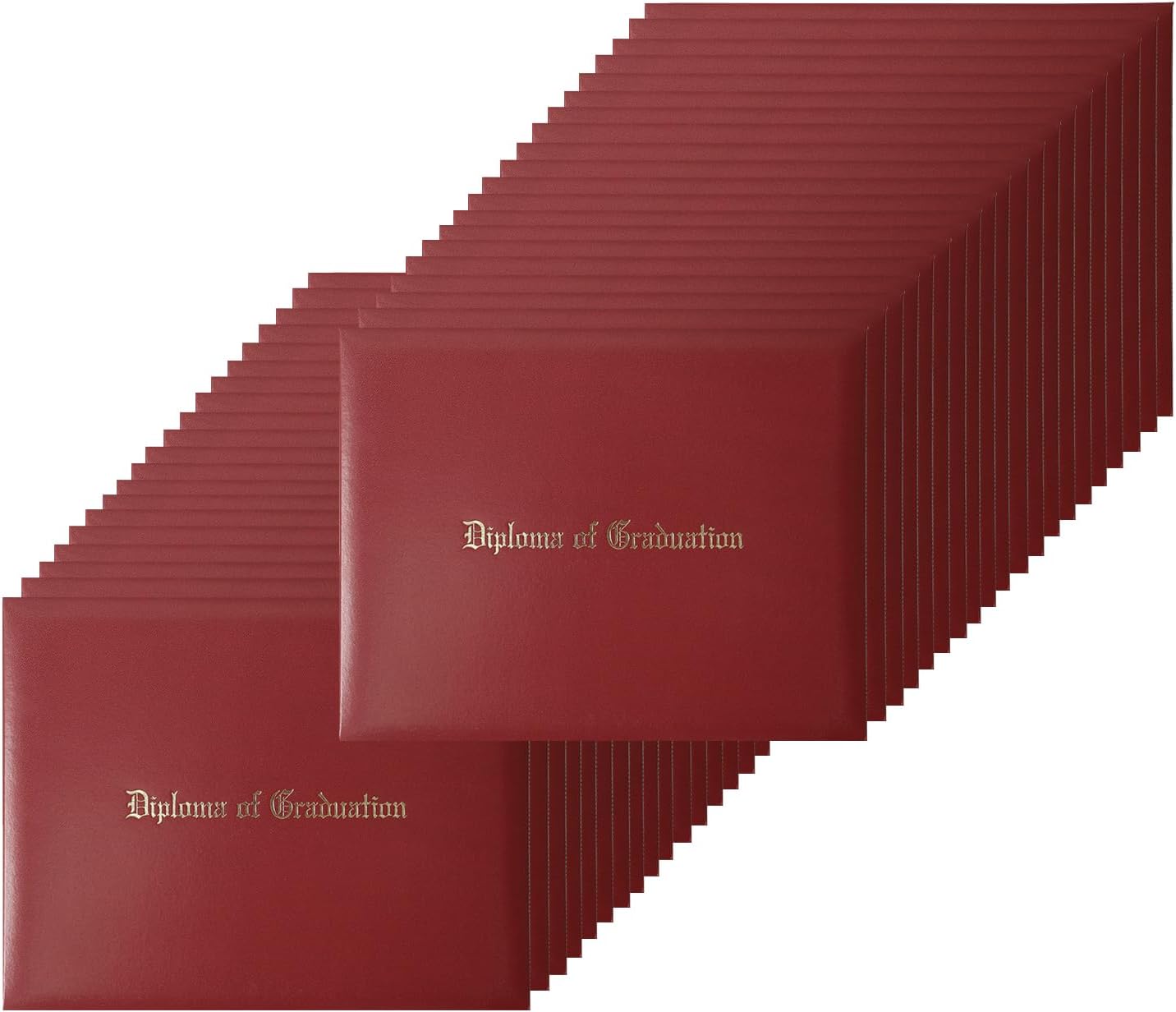 Diploma Holder for Graduation Certifications - 40-Pack Maroon