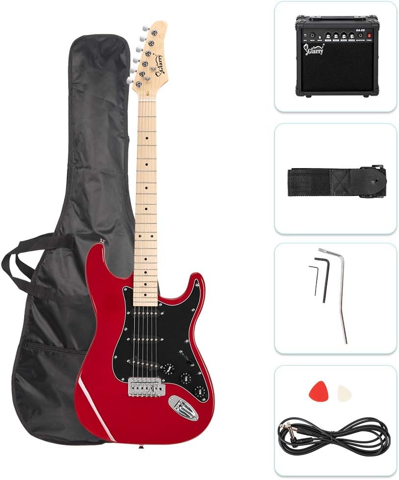 GLARRY 39 Electric Guitar Bundle: Perfect for Beginners