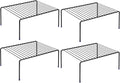 Kitchen Storage Shelf Rack Set of 4 - Space-Saving Cabinet Organizer