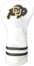 Team Golf White Vintage Driver Headcover - Form Fitting Retro Style