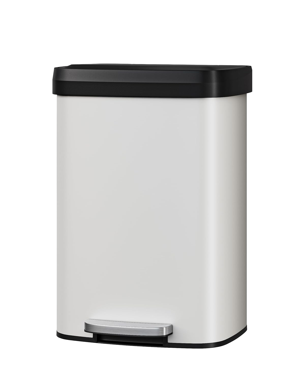 Garvee 13 Gal Metal Trash Can with Lid for Kitchen Use