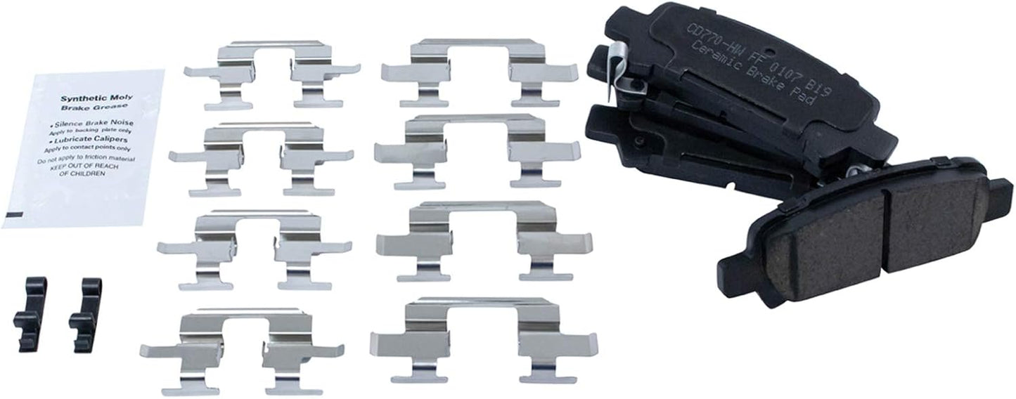 TRQ Rear Brake Pads Ceramic for Subaru Baja Forester Legacy
