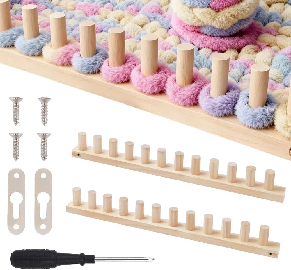 Yarniss 47in Chunky Blanket Loom Kit for Easy Hand Knitting