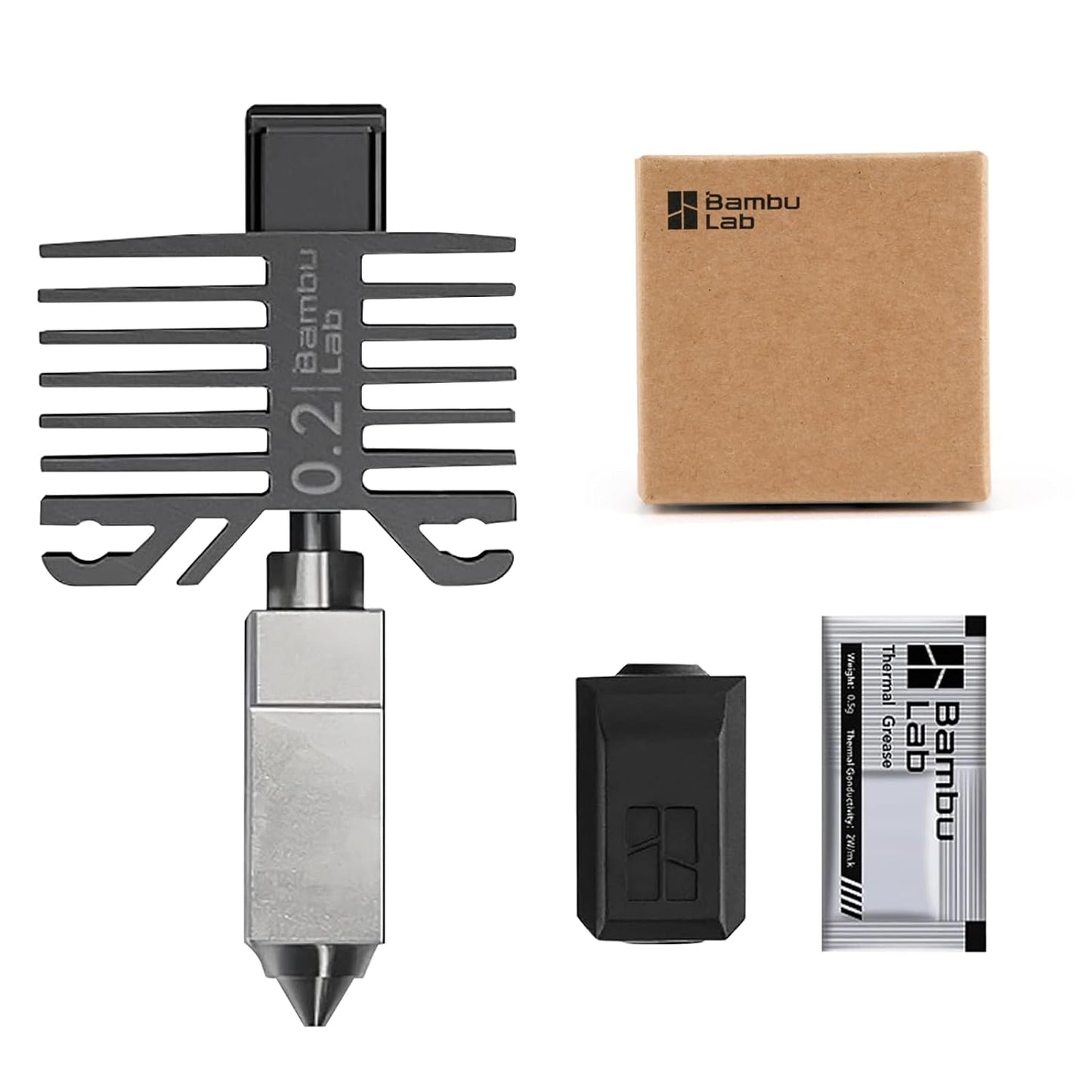 Bamboo Lab Original 0.2mm Stainless Steel Nozzle Assembly Kit