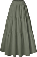 Scarlet Darkness Maxi Long Skirt for Women - Flowy (Style 9X77)