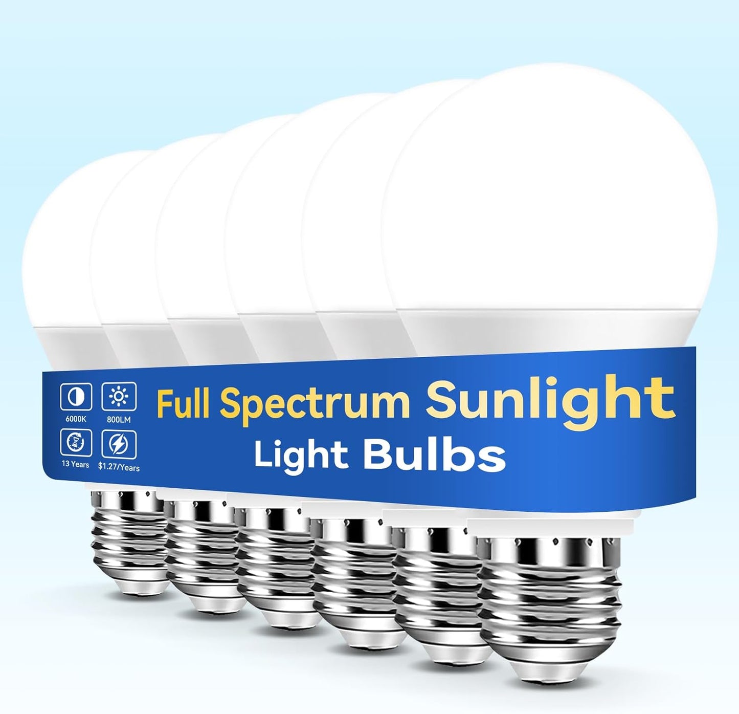 Neporal Full Spectrum Light Bulb for Natural Sunlight Simulation