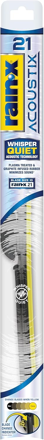 Rain-X Acoustix 21 Wiper Blades for Quiet Performance & Durability