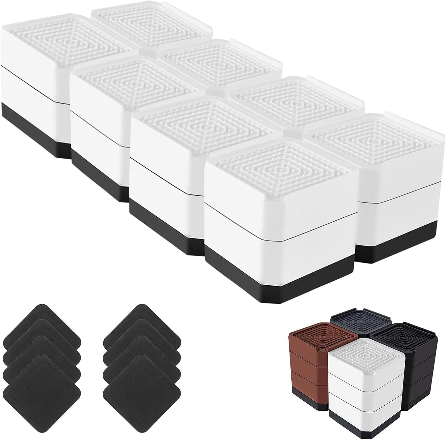 Bed Risers Heavy Duty Adjustable Furniture Riser Blocks 3 in
