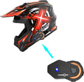 1Storm Adult Motocross Helmet with Bluetooth Headset - Lightweight
