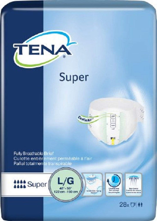 TENA ProSkin Super Briefs - Heavy Absorbency for Overnight Protection