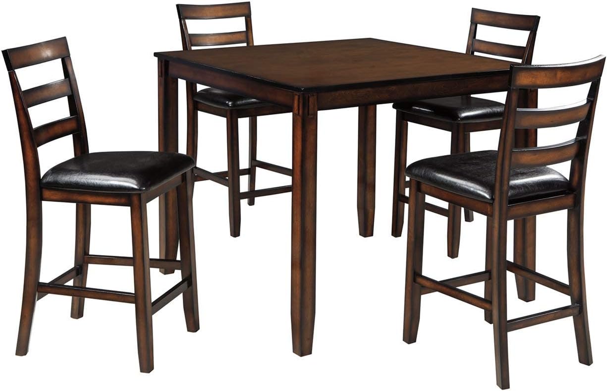 Coviar 5 Piece Counter Height Dining Set with Barstools