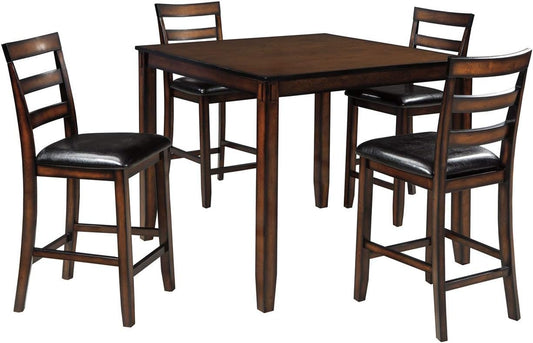Coviar 5 Piece Counter Height Dining Set with Barstools