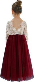 2Bunnies Girl Peony Lace Back A-Line Tutu Tulle Party Dress