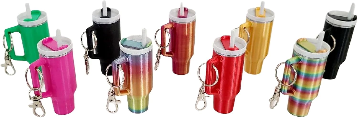 Miniature Tumbler Replica Keychain - Fun 3D Printed Accessory