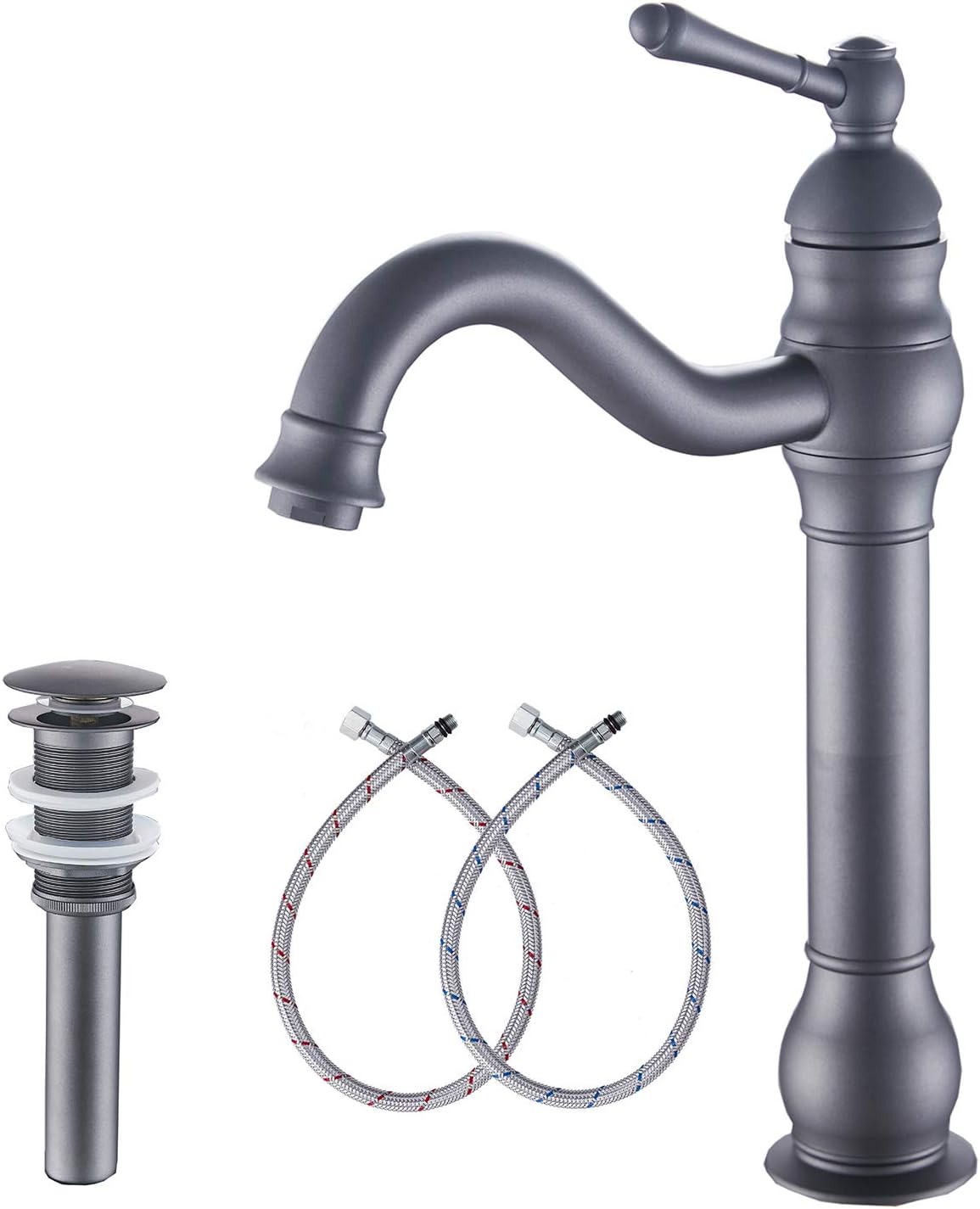 GGStudy Bathroom Faucet 360 Swivel Single-Handle Vessel Sink