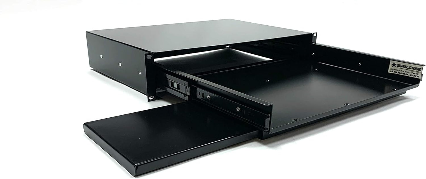 2U Keyboard Drawer with Mouse Tray for Efficient Workspace Setup