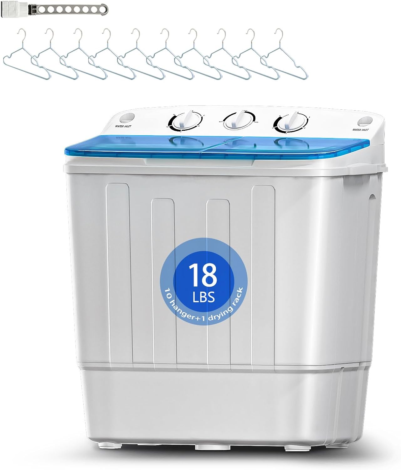 Portable Washing Machine with Twin Tub for Compact Living Spaces