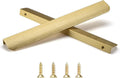 Satanga Edge Finger Pulls for Cabinets Brushed Brass 11.81in - Modern