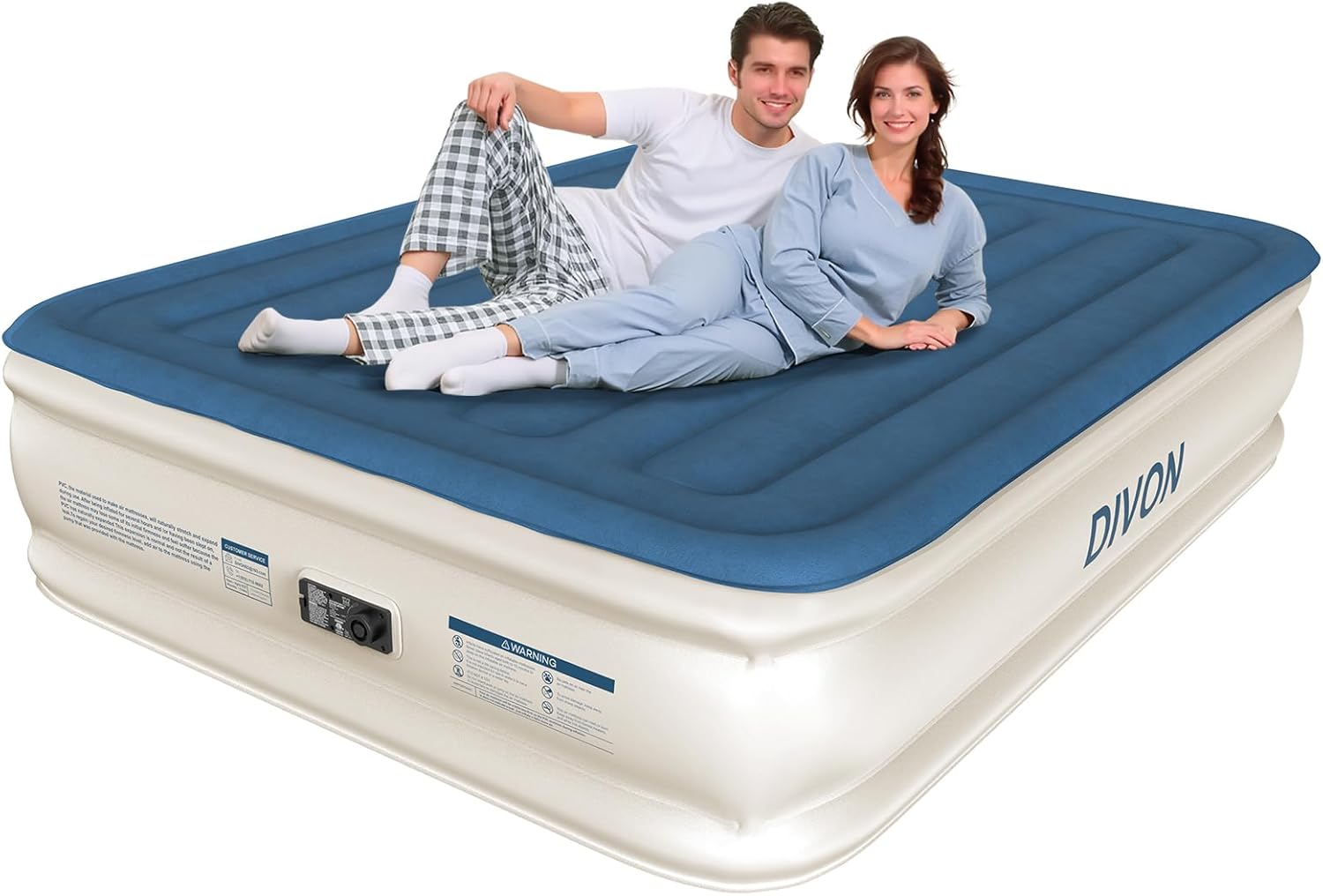 DIVON Queen Air Mattress with Built-in Pump for Ultimate Comfort