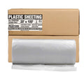 Plastic Sheeting 20ft x 100ft 6 MIL Heavy Duty Gauge - Clear Barrier