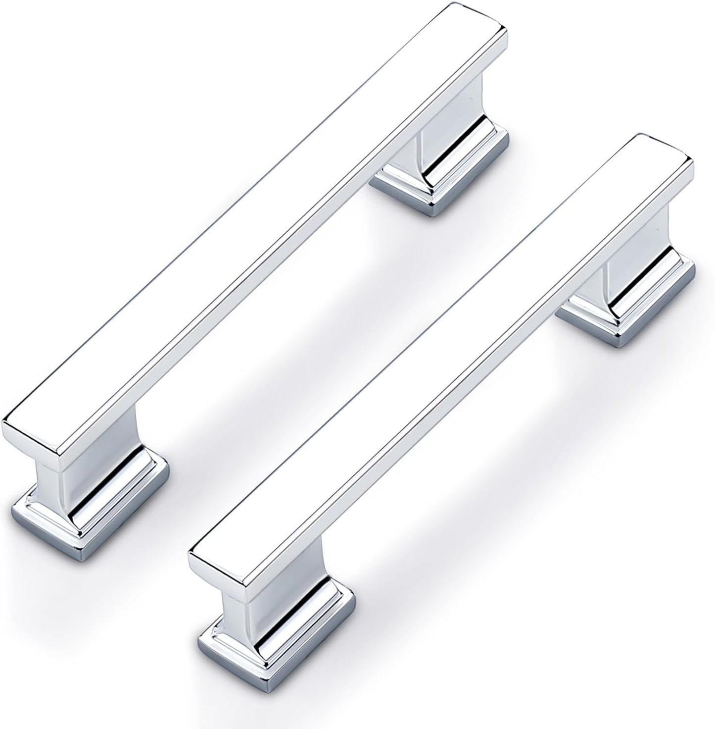 Probrico 20 Pack Polished Chrome Cabinet Handles for Modern Homes