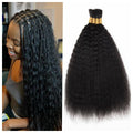 Kinky Straight Human Braiding Hair No Weft for Boho Braids