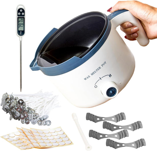 Ksedcon Wax Melter for Candle Making with Thermometer Kit