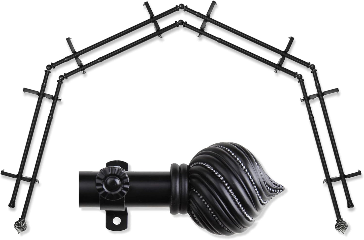 Boost Style: A&F Rod Dcor Bay Window Rod - Black