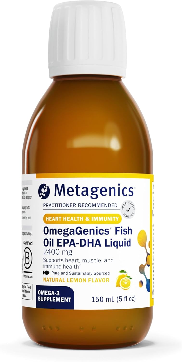 Metagenics OmegaGenics EPA-DHA 2400 mg Liquid Fish Oil Supplement