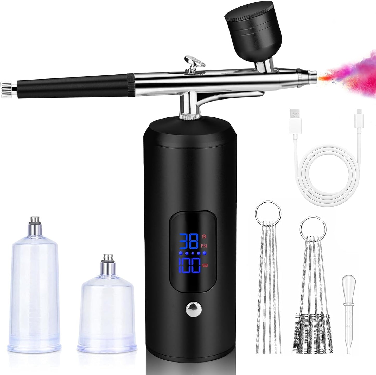 Daakro Cordless Airbrush - Portable Rechargeable Kit