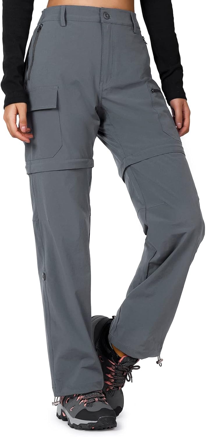 Cycorld Women's Convertible Quick-Dry Hiking Pants for Outdoor Fun