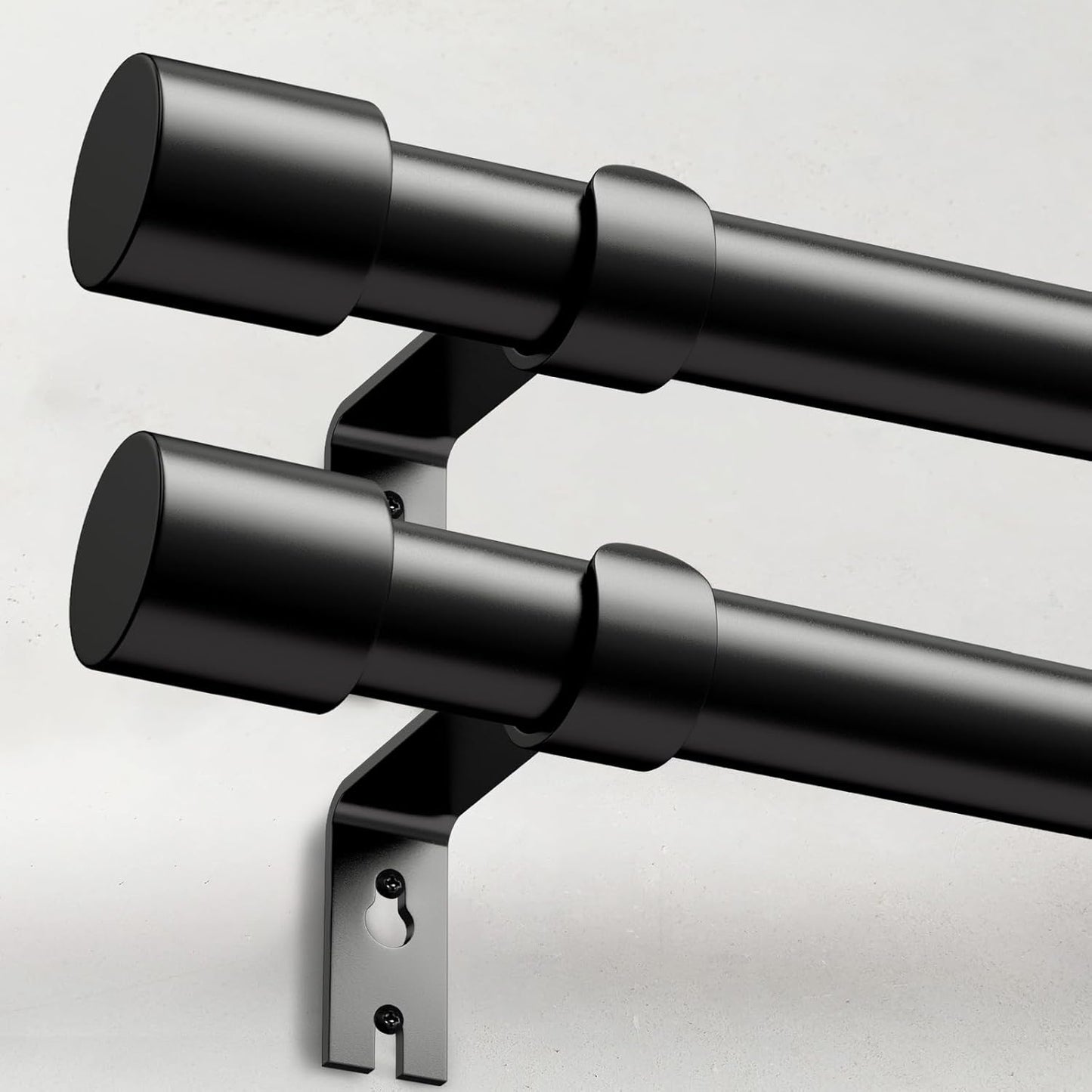 Heavy Duty Curtain Rods Set of 2 for Windows 66 to 120 Inch