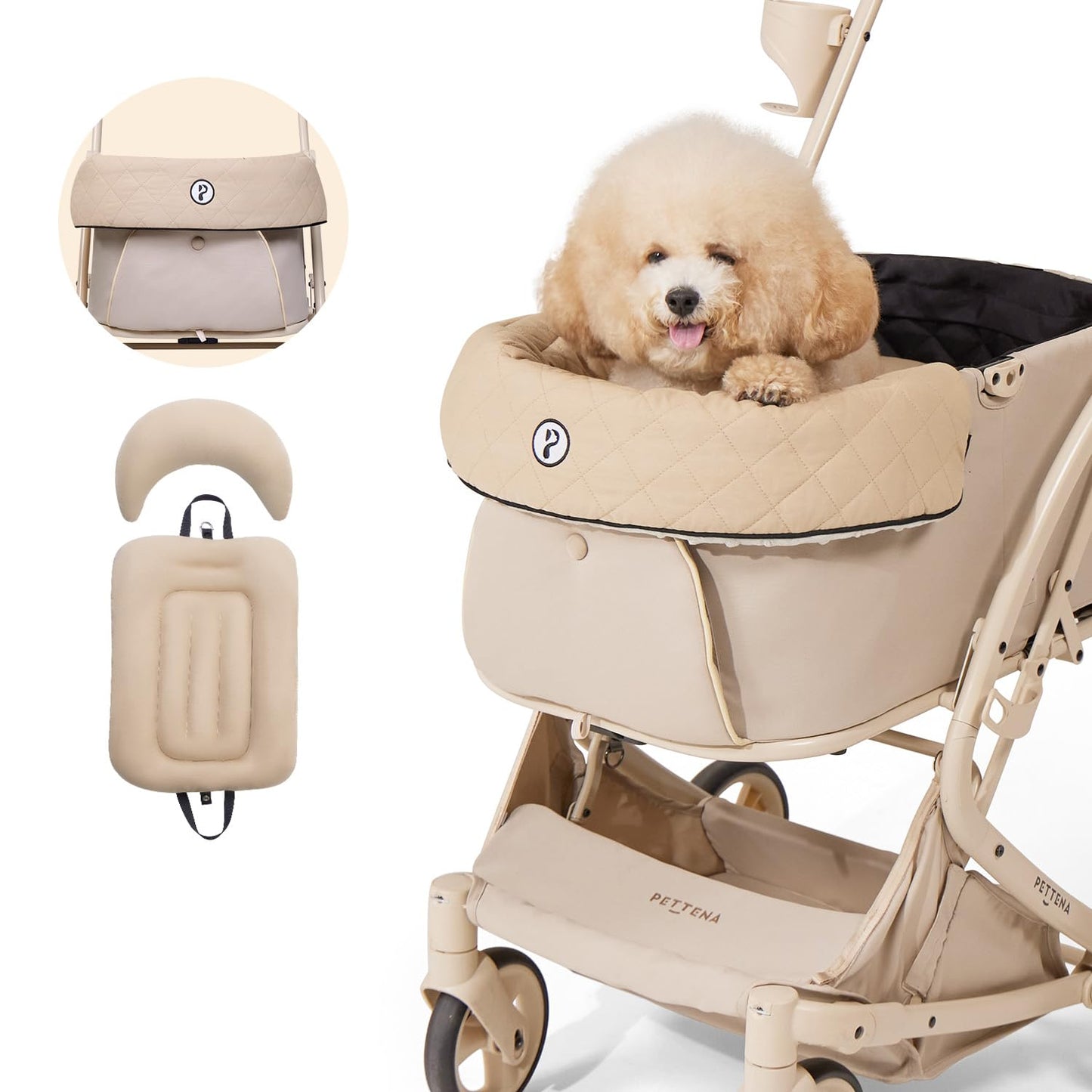 Dog Stroller Cushion & Mat for Comfortable Rides and Travel