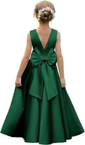 Satin Flower Girl Dresses for Wedding Floor Length (Style QBJC)