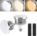 2Pack 85W Photography Light Bulb 2700-6400K Dimmable Tricolor LED